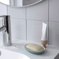 EKOLN Soap dish, light grey-turquoise
