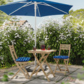 KLÖSAN Chair cushion, outdoor, dark blue, 36x32 cm