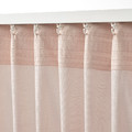 SILVERLÖNN Sheer curtains, 1 pair, pink, 145x300 cm