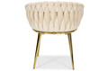 Glamour Braided Chair ROSA, beige