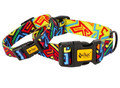 Dingo Adjustable Dog Collar City - Graffiti 2.0cm/45cm