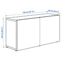 BESTÅ Wall-mounted cabinet combination, white/Sutterviken, 120x42x64 cm