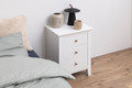Nightstand Bedside Table Linnea I, white