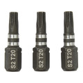 Erbauer Impact Bits 25 mm TX20, 3 pack