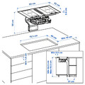 TÄCKNAN Ind hob/int extractor w recirc kit, IKEA 500/black