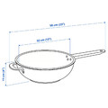 IKEA 365+ Wok, stainless steel/non-stick coating, 32 cm
