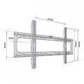 TV Wall Mount up to 65" 40kg AJTBXT6540FI750, black