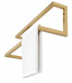 Double Wall-Mounted Towel Rail, gold