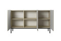 Three-Door Cabinet Nicole 150cm, cashmere/black legs