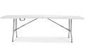 Portable Folding Table Banquet Table 240cm, white