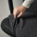 GRÖNFJÄLL Office chair with arm/headrest, Letafors grey/black