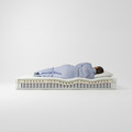 ÅNNELAND Hybrid mattress, medium firm/white, Standard Single