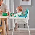 ANTILOP Highchair with tray, white/white