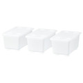 GLIS Box with lid, transparent, 17x10 cm
