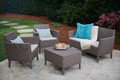 Outdoor Furniture Set SALEMO, cappuccino