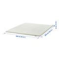 NÄSFJÄLLET Mattress pad, white, 140x200 cm
