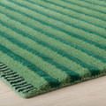 TÅGSPÅR Rug, high pile, green, 200x300 cm