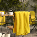 DAGGKÅPOR Throw, bright yellow, 130x170 cm