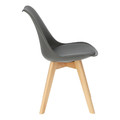 Dining Chair Norden Cross PP, dark grey