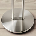 ISJAKT LED floor uplighter/reading lamp, dimmable/nickel-plated, 180 cm