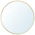 LINDBYN Mirror, gold-colour, 50 cm