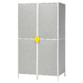 BRÄNNBOLL Gaming station, light grey/white, 100x72x180 cm