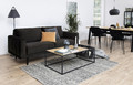 Set of Dining Chairs with Armrests, black