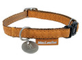Zolux Dog Collar Mac Leather 10mm, yellow
