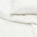 SCHERSMIN Duvet cover and pillowcase, white, 150x200/50x60 cm