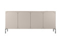 Four-Door Cabinet with Drawer Units Sonatia 200 cm, cashmere