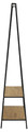 Actona Coat Stand with Shelf Seaford, wild oak/black