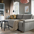 DÅNHULT 3-seat sofa-bed, grey