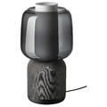 SYMFONISK Shade for speaker lamp base, glass/black