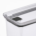 KORALLVIPPA Dry food jar with lid, set of 6, transparent