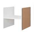 KALLAX Shelving unit, with 2 doors with 2 shelf inserts/wave shaped white, 147x77 cm