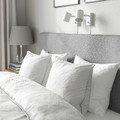 TÄRNKULLEN Upholstered bed frame, Tibbleby beige/grey, 160x200 cm