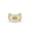 Elodie Details Pacifier Binky Bow - Oat White, 3m+