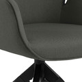Swivel Chair Aura, auto return, dark grey/black