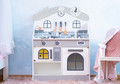 Wooden Kitchen Playset with Light & Accessories House, grey 3+