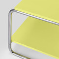 BAGGBODA Side table, light yellow, 71x50 cm