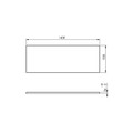 GoodHome Bathtub Panel Cavally Teesta 140 cm