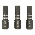Erbauer Impact Bits 25 mm H5, 3 pack