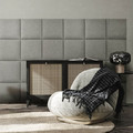 Upholstered Wall Panel Stegu Mollis Square 30 x 30 cm, grey