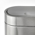 BROGRUND Touch top trash can, stainless steel, 4 l