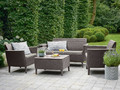 Outdoor Furniture Set SALEMO, cappuccino