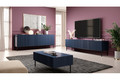 Four-Door Cabinet Nicole 200 cm, dark blue, black legs