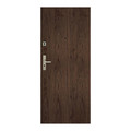 Flat Entrance Door Dominos 90, right, natural walnut