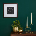 GoodHome Picture Frame Islande 40 x 40 cm, walnut