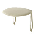 Seat Pad Cocos, round, beige