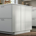 ASPUDDEN Decorative cover panel, light grey, 62x80 cm